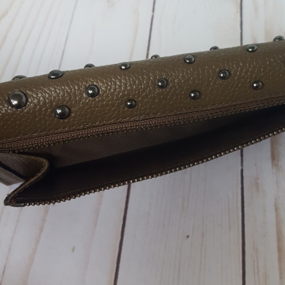 COACH Soft Wallet Ombre Rivet Dark Fatigue lmk - Picture 4 of 8